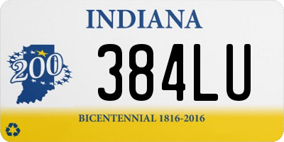 IN license plate 384LU