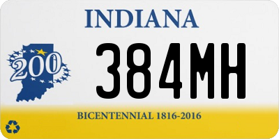 IN license plate 384MH