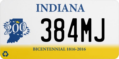 IN license plate 384MJ