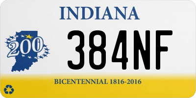 IN license plate 384NF