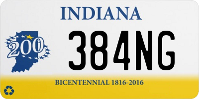 IN license plate 384NG