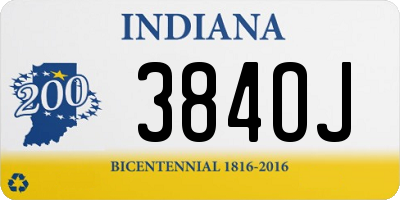 IN license plate 384OJ