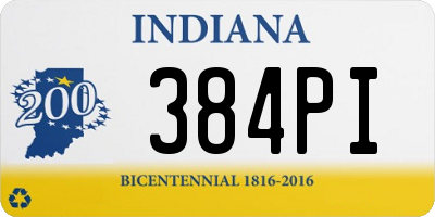 IN license plate 384PI