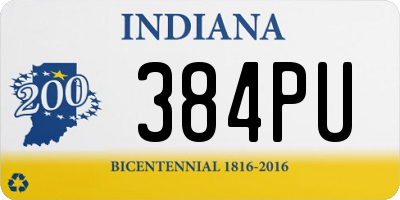 IN license plate 384PU