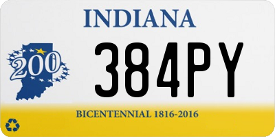 IN license plate 384PY