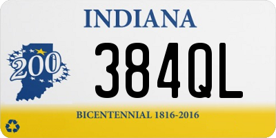 IN license plate 384QL