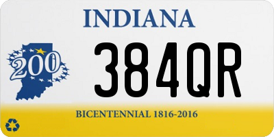 IN license plate 384QR