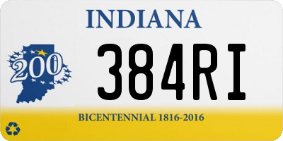 IN license plate 384RI