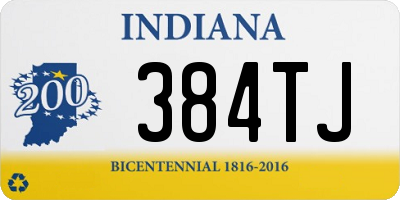 IN license plate 384TJ