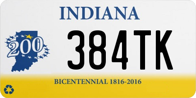 IN license plate 384TK