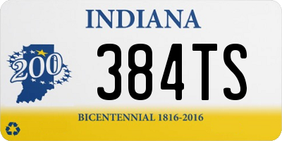 IN license plate 384TS