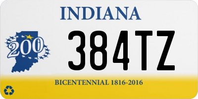 IN license plate 384TZ