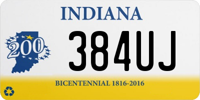 IN license plate 384UJ