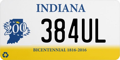 IN license plate 384UL