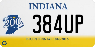 IN license plate 384UP