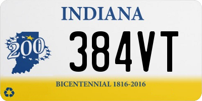 IN license plate 384VT