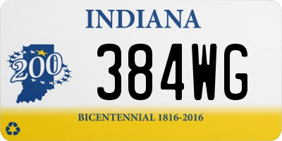 IN license plate 384WG