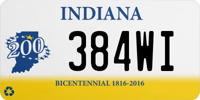 IN license plate 384WI