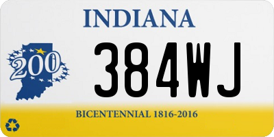 IN license plate 384WJ