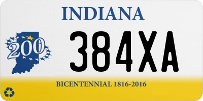 IN license plate 384XA