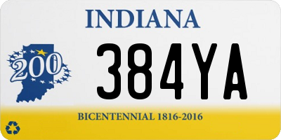 IN license plate 384YA