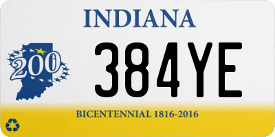 IN license plate 384YE