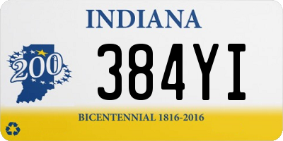 IN license plate 384YI