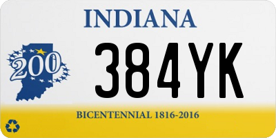 IN license plate 384YK