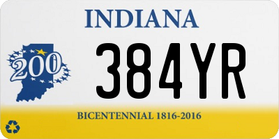 IN license plate 384YR