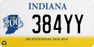 IN license plate 384YY