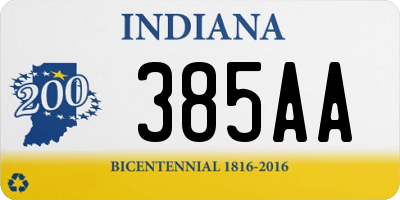 IN license plate 385AA