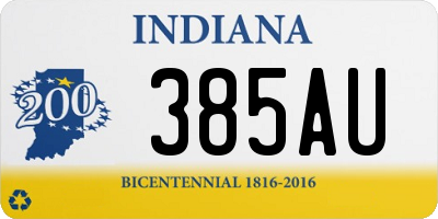 IN license plate 385AU