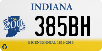 IN license plate 385BH