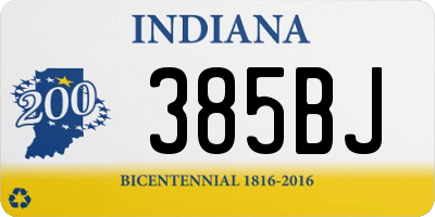 IN license plate 385BJ