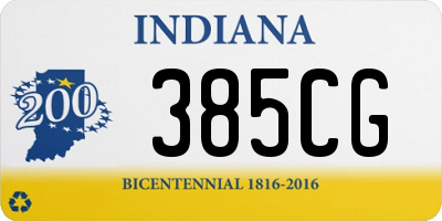 IN license plate 385CG