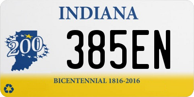 IN license plate 385EN