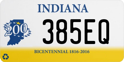 IN license plate 385EQ