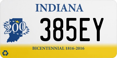 IN license plate 385EY