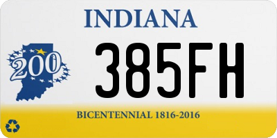 IN license plate 385FH