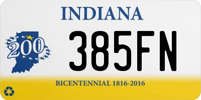 IN license plate 385FN