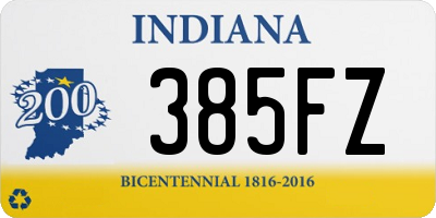 IN license plate 385FZ