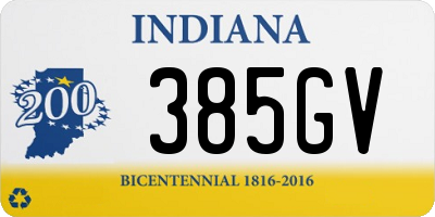 IN license plate 385GV