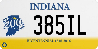 IN license plate 385IL