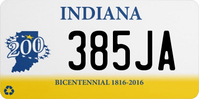 IN license plate 385JA