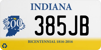IN license plate 385JB