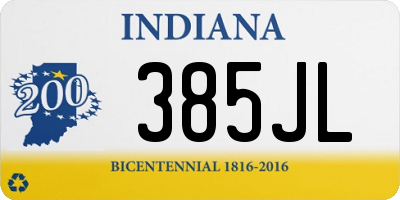 IN license plate 385JL