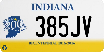 IN license plate 385JV