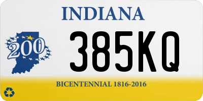 IN license plate 385KQ