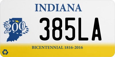 IN license plate 385LA