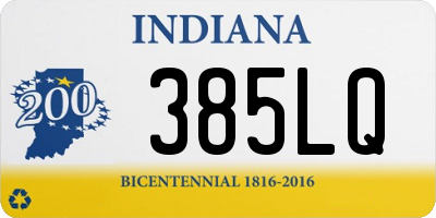 IN license plate 385LQ